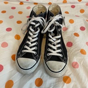 Black converse high tops